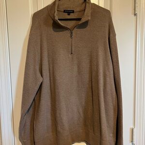 Banana Republic Men's Brown 1/4 Zip-Up Sweater